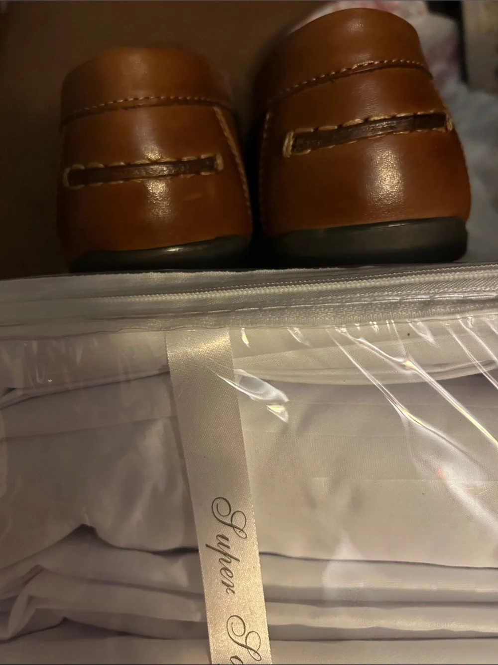 Florsheim Boy’s Size 5 youth Cognac Leather Slip-On Loafers EUC